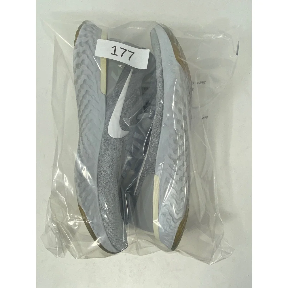 Nike Epic React Flyknit Wolf Grey Mens Running Shoes AQ0067-002 Size 12